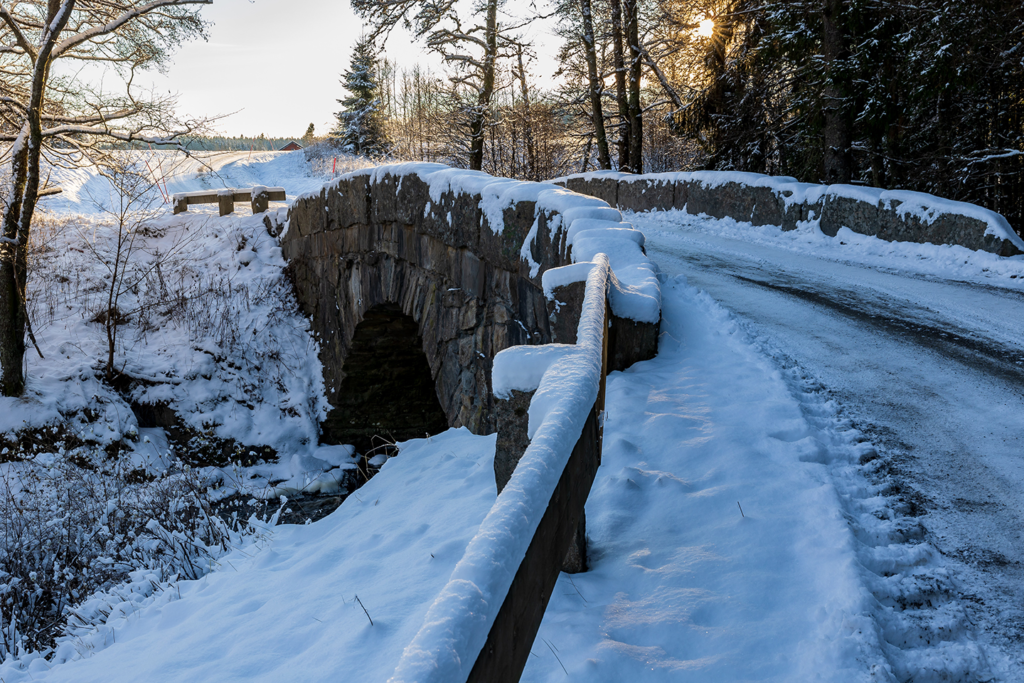 Snowy Bridge in New England - Snow Plowing Cert NH